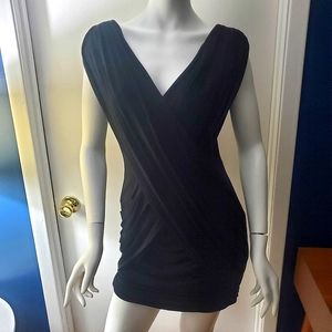 BCBG Jersey mini cross front dress sz medium